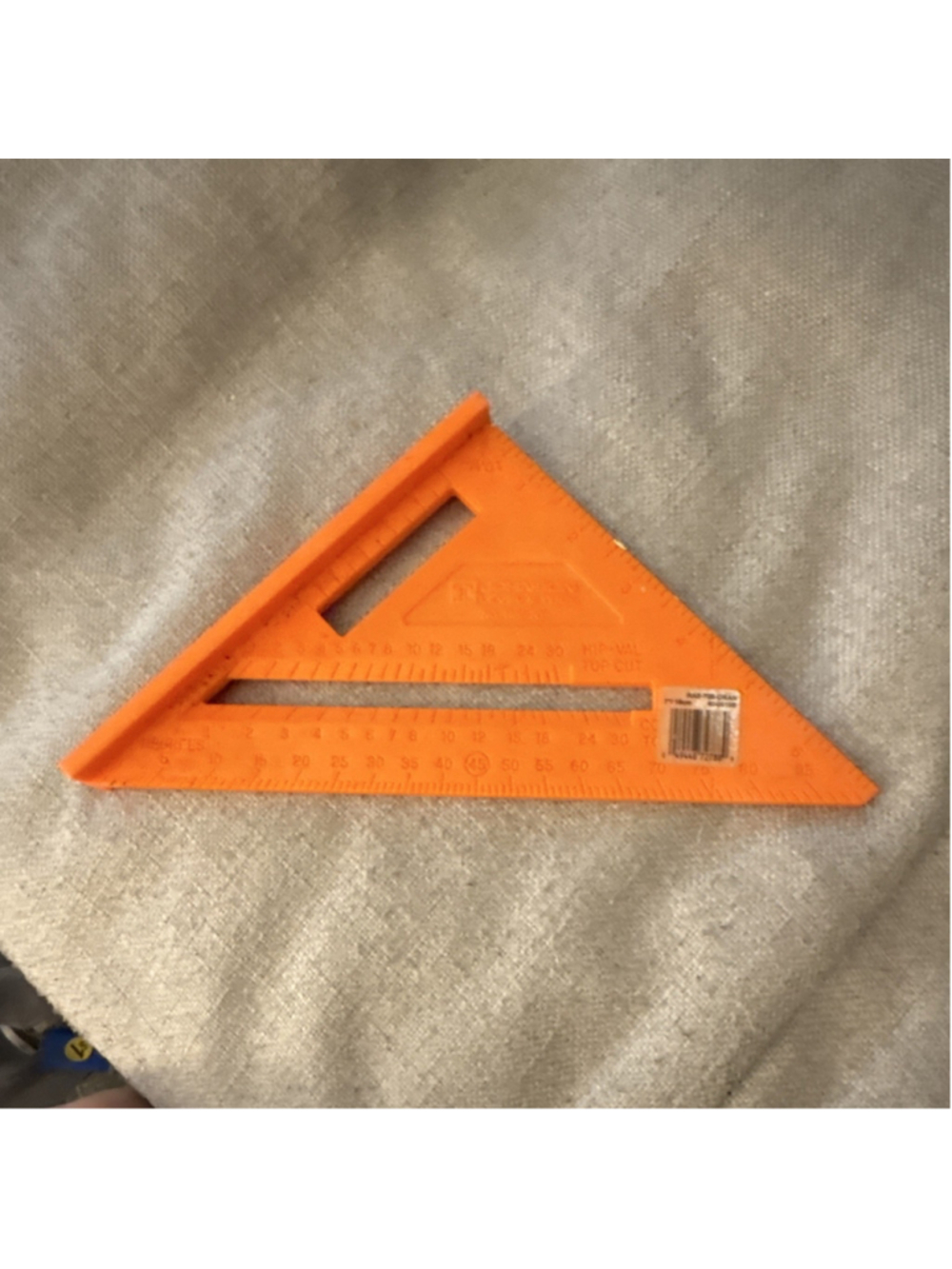 Johnson RAS-70B-ORAN Speed Square 7in/18cm Orange Plastic Conversion Chart